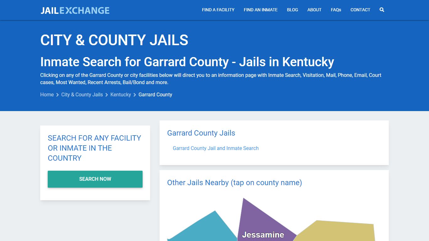 Inmate Search for Garrard County | Jails in Kentucky - Jail Exchange